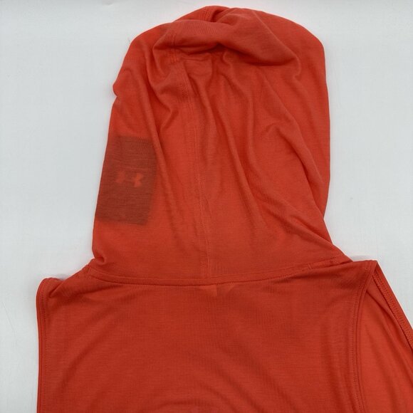 Under Armour Breathe SL Hoodie Women's Size Large Coral Lightweight Tank Top NWT - Picture 10 of 10